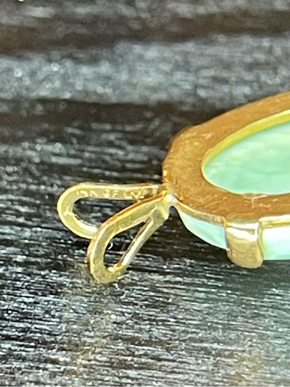 🌑14K GF Estate Jade Jadeite Gemstone Pendant🌑 - Picture 4 of 5